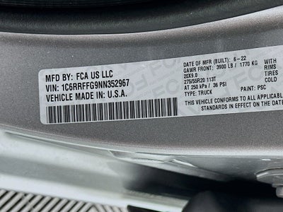 2022 RAM 1500 Big Horn Crew Cab 4x4 5'7' Box