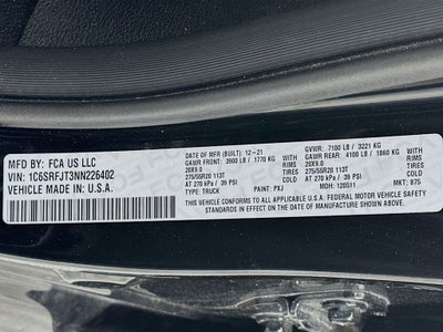 2022 RAM 1500 Laramie Crew Cab 4x4 5'7' Box