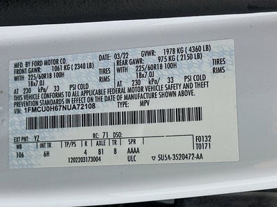 2022 Ford Escape SEL