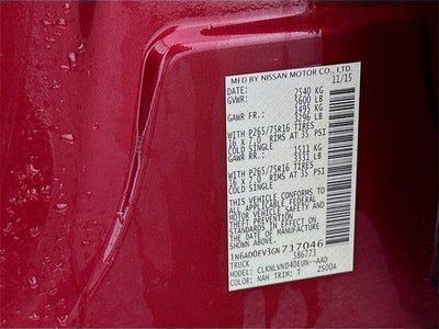 2016 Nissan Frontier PRO-4X