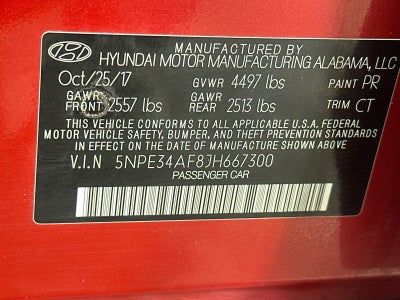 2018 Hyundai Sonata Sport