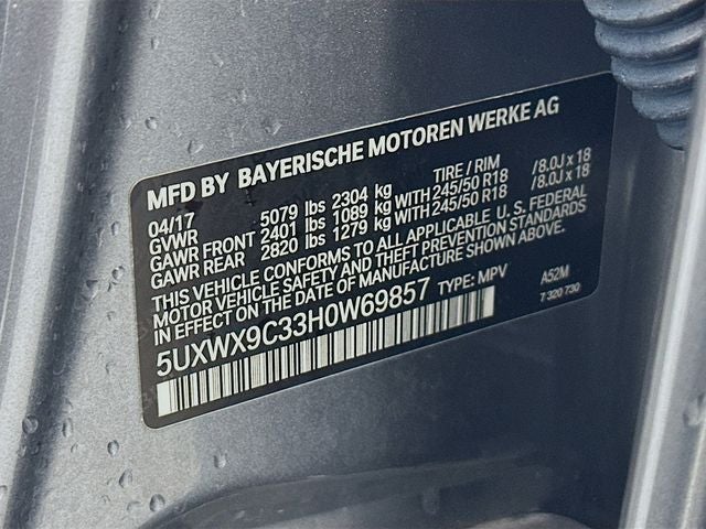 2017 BMW X3 xDrive28i