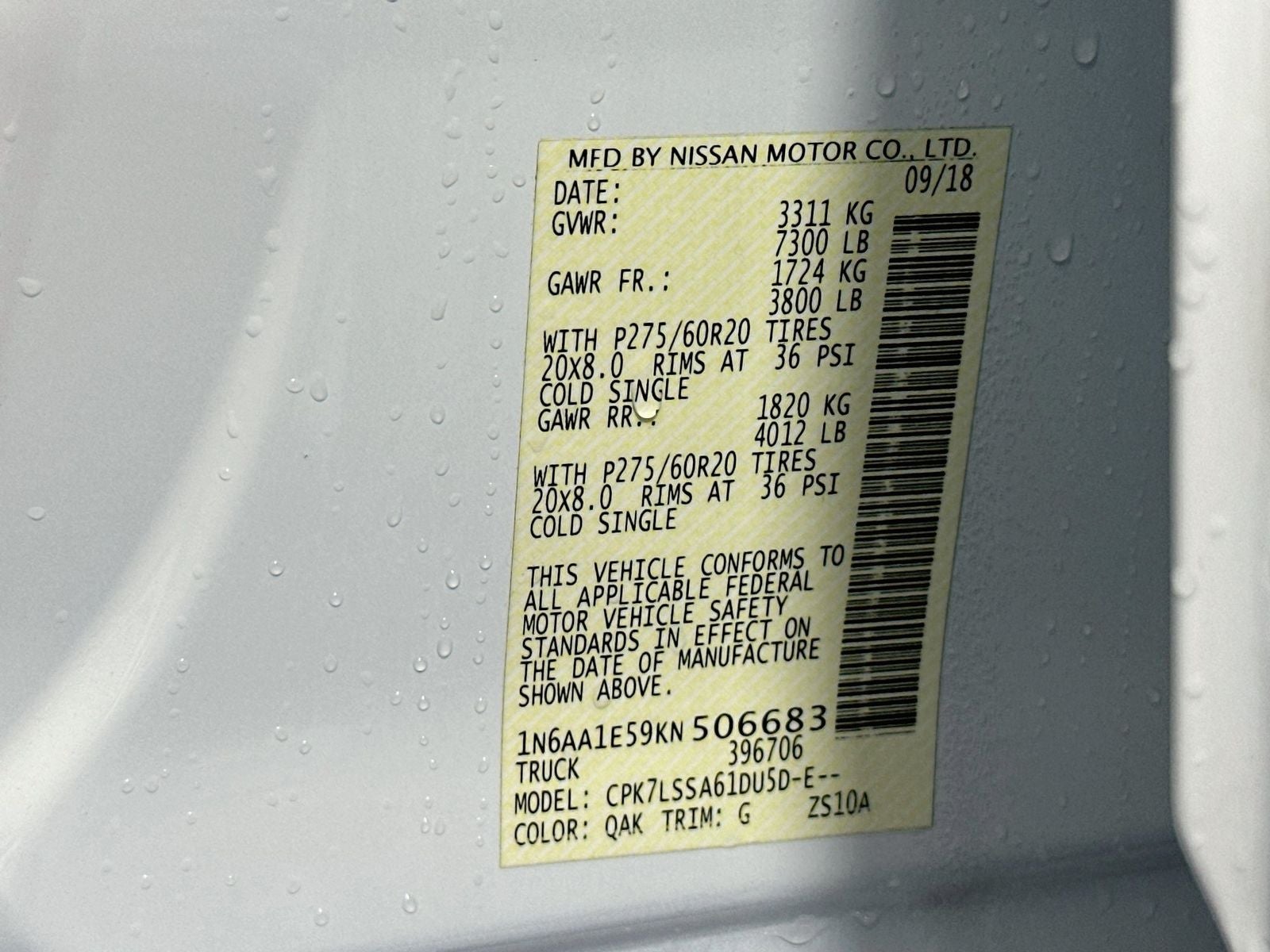 2019 Nissan Titan SV