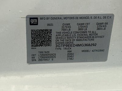 2021 GMC Sierra 1500 AT4