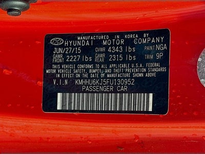 2015 Hyundai Genesis Coupe 3.8