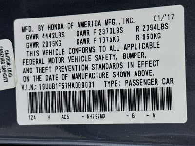 2017 Acura TLX 2.4L Base