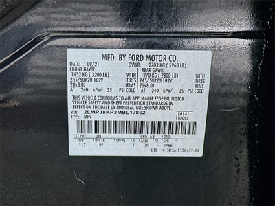 2021 Lincoln Nautilus Reserve