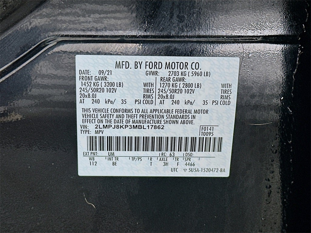 2021 Lincoln Nautilus Reserve