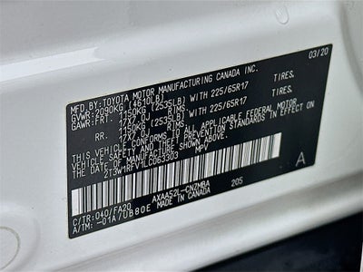 2020 Toyota RAV4 XLE