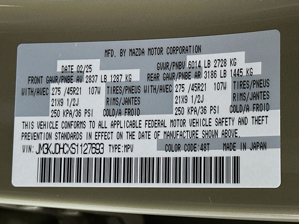 2025 Mazda Mazda CX-70 3.3 Turbo S Premium