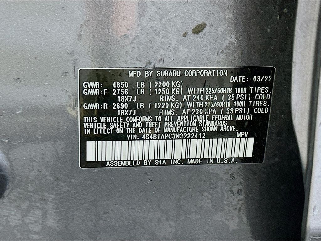 2022 Subaru Outback Touring