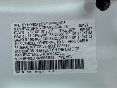 2022 Honda Odyssey Touring