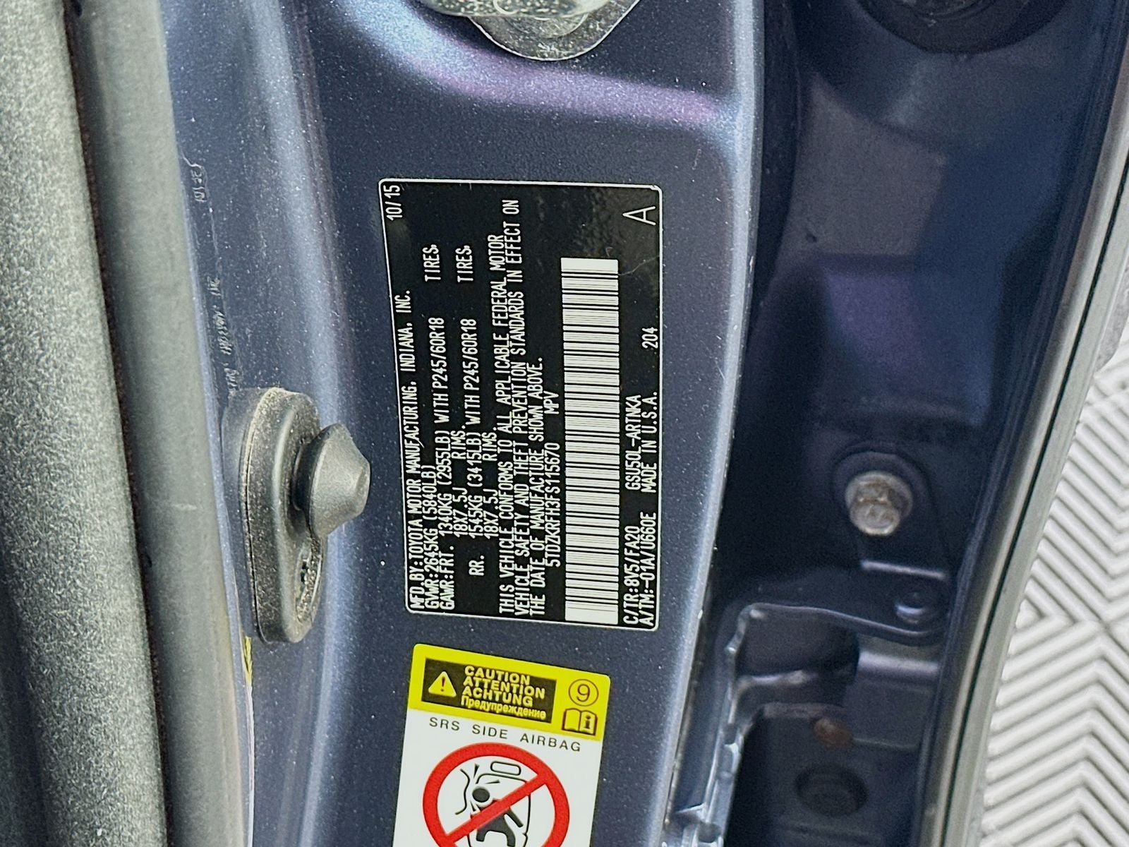 2015 Toyota Highlander LE Plus V6