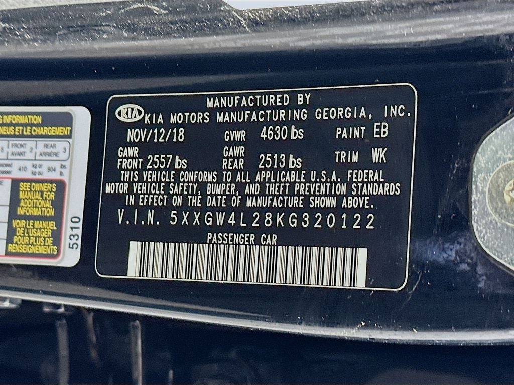 2019 Kia Optima SX Turbo