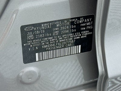 2020 Hyundai Elantra SEL