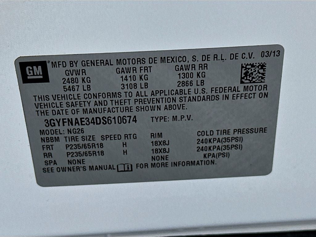 2013 Cadillac SRX Base