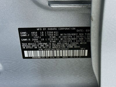 2021 Subaru Outback Premium