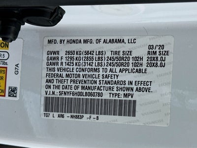 2020 Honda Pilot Elite