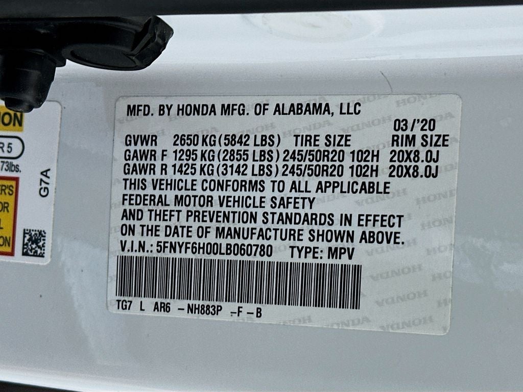 2020 Honda Pilot Elite