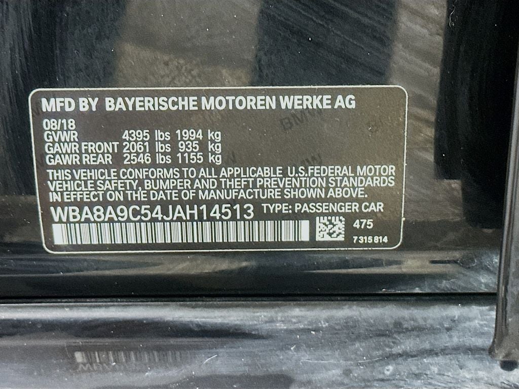 2018 BMW 3 Series 320i