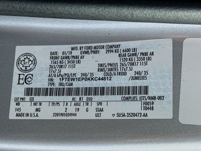 2019 Ford F-150 XLT