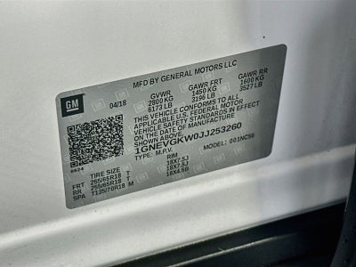 2018 Chevrolet Traverse LT Cloth w/1LT