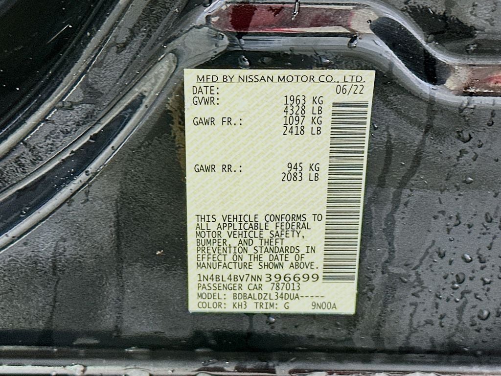 2022 Nissan Altima 2.5 S