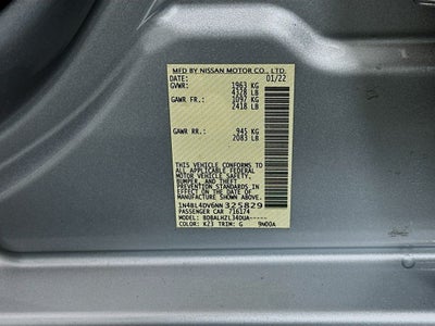 2022 Nissan Altima 2.5 SV