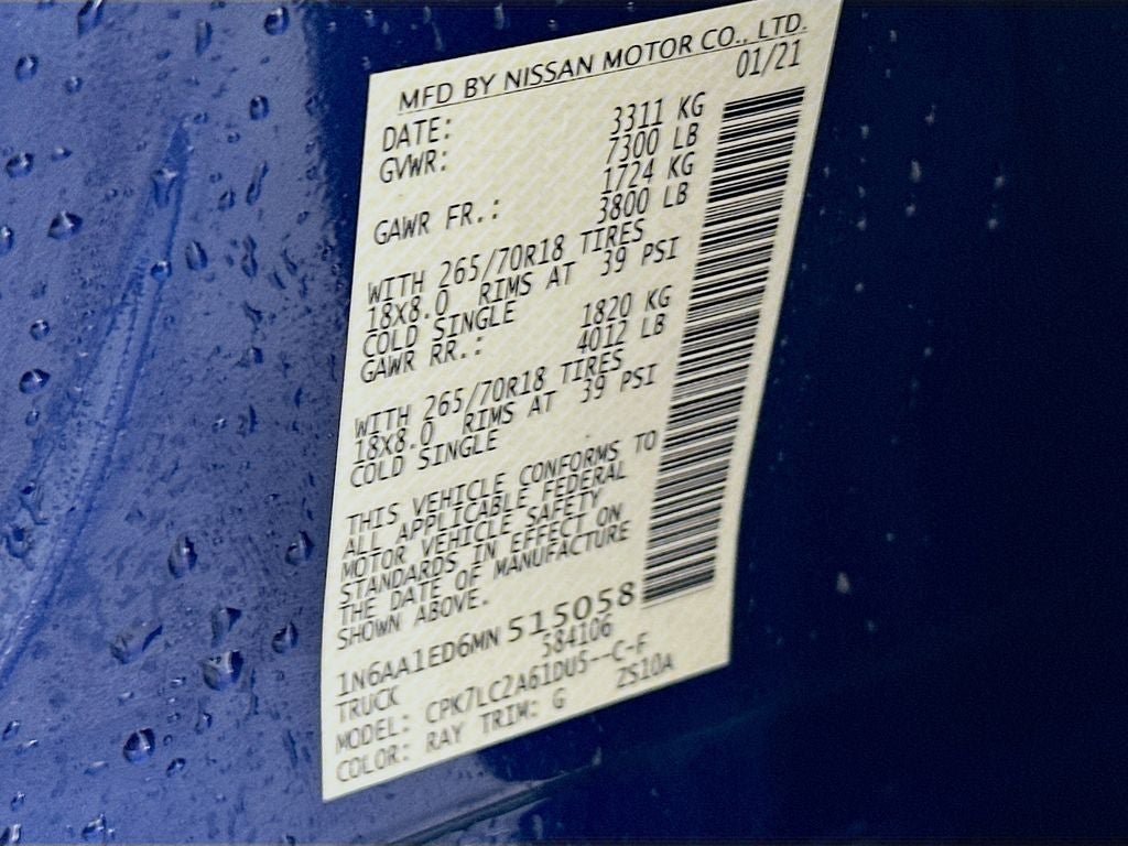 2021 Nissan Titan SV