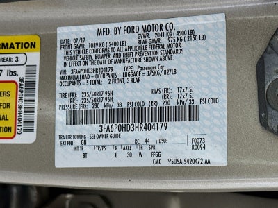 2017 Ford Fusion SE