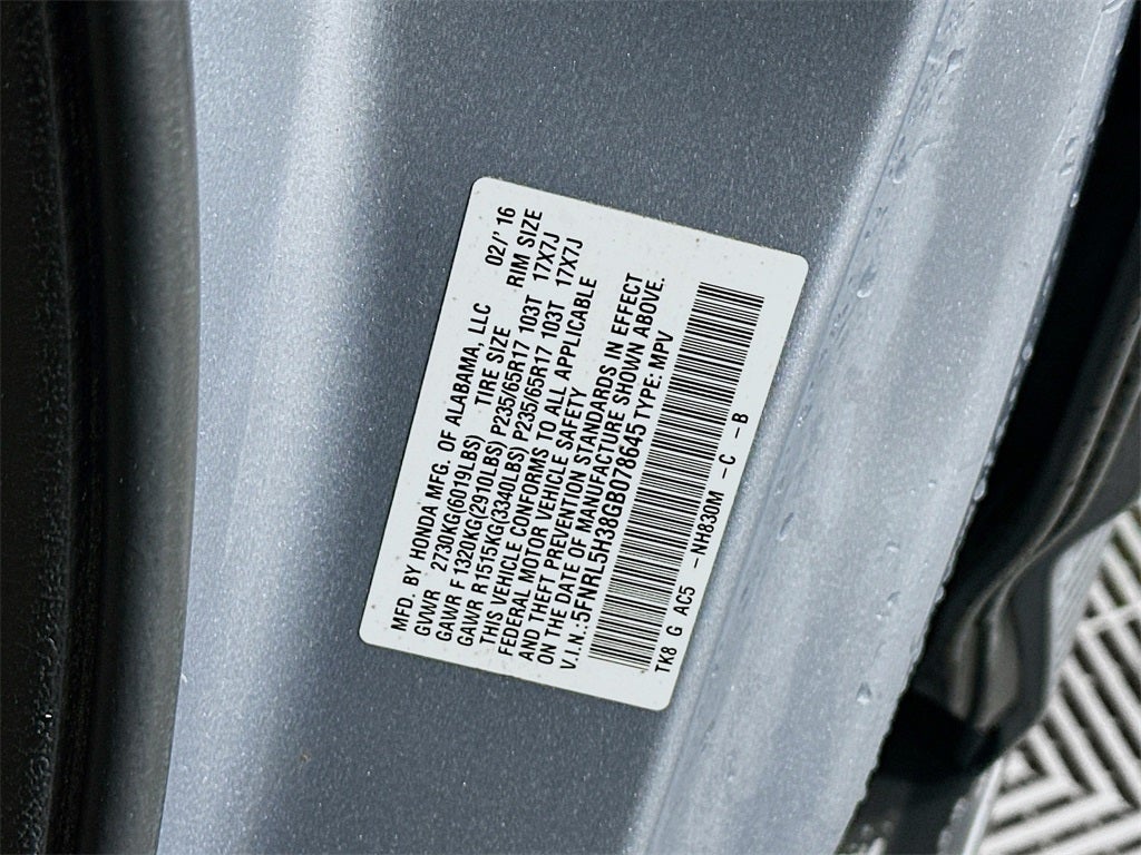 2016 Honda Odyssey SE