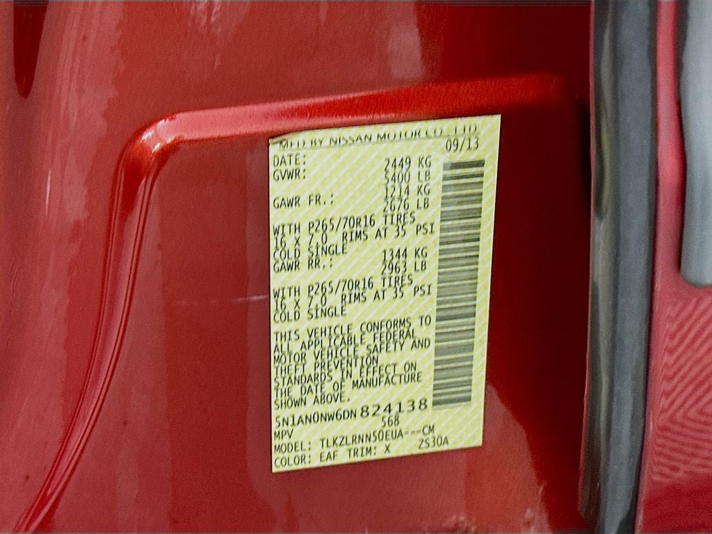 2013 Nissan Xterra S