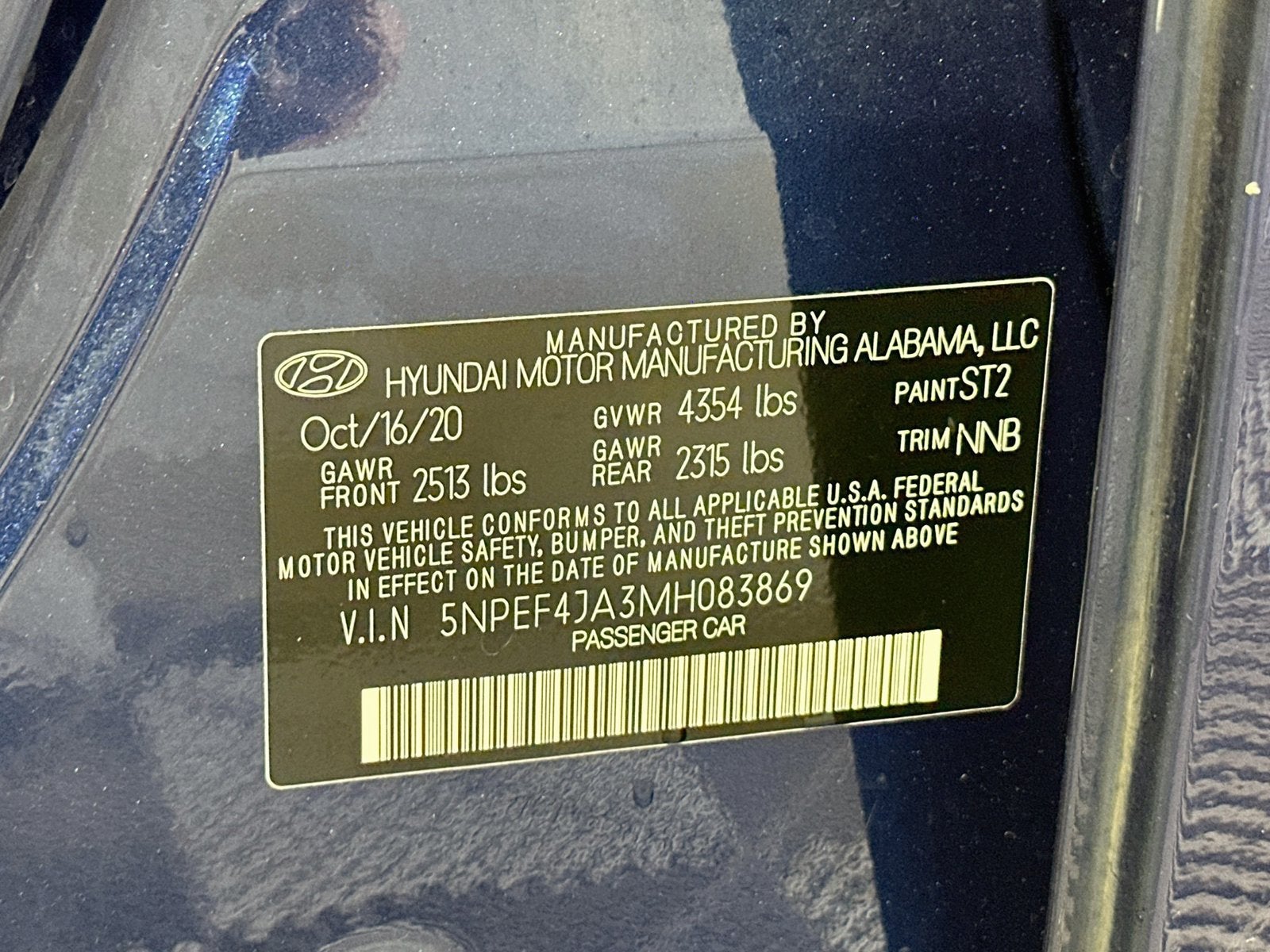 2021 Hyundai Sonata SEL