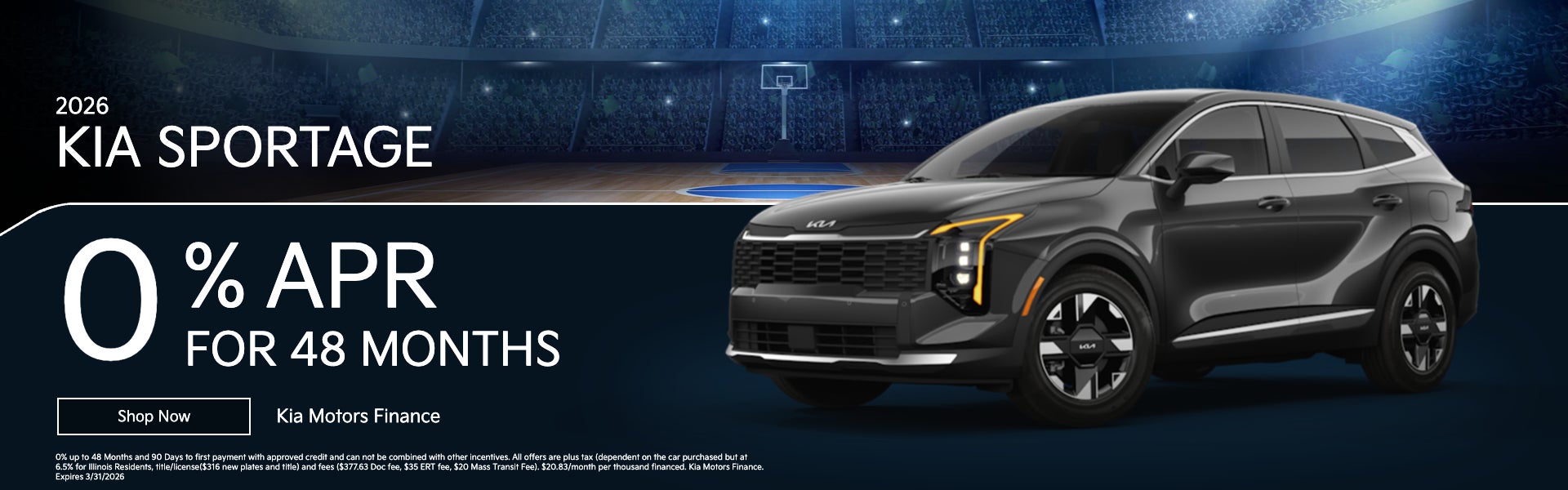 2026 Kia Sportage | 0% APR FOR 48 MONTHS